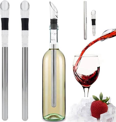 metal rod box gift for bottles|Amazon.com: Wine Chiller Stick.